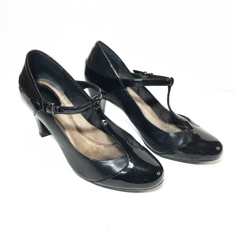 Giani Birnini T-Strap Patent Leather Heel Size 9.5